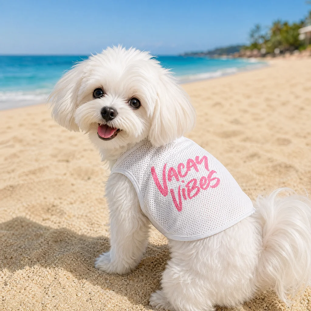 Chaleco verano transpirable para perros – Malla ligerarosa/ azul/gris - imagen 5