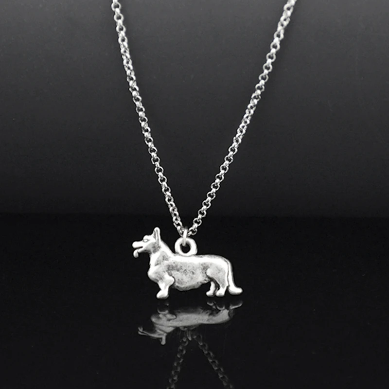 3 Styke Vintage Chihuahua & Corgi & Collie Dog Pendant Stainless Steel Chain Necklace  For Women Fashion Accessories jewelery