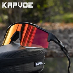 Kapvoe Sport Men Women Sunglasses Polarized Woman Cycling Glasses Outdoor MTB Goggles Bike Road Mountain Bicycle Eyewear