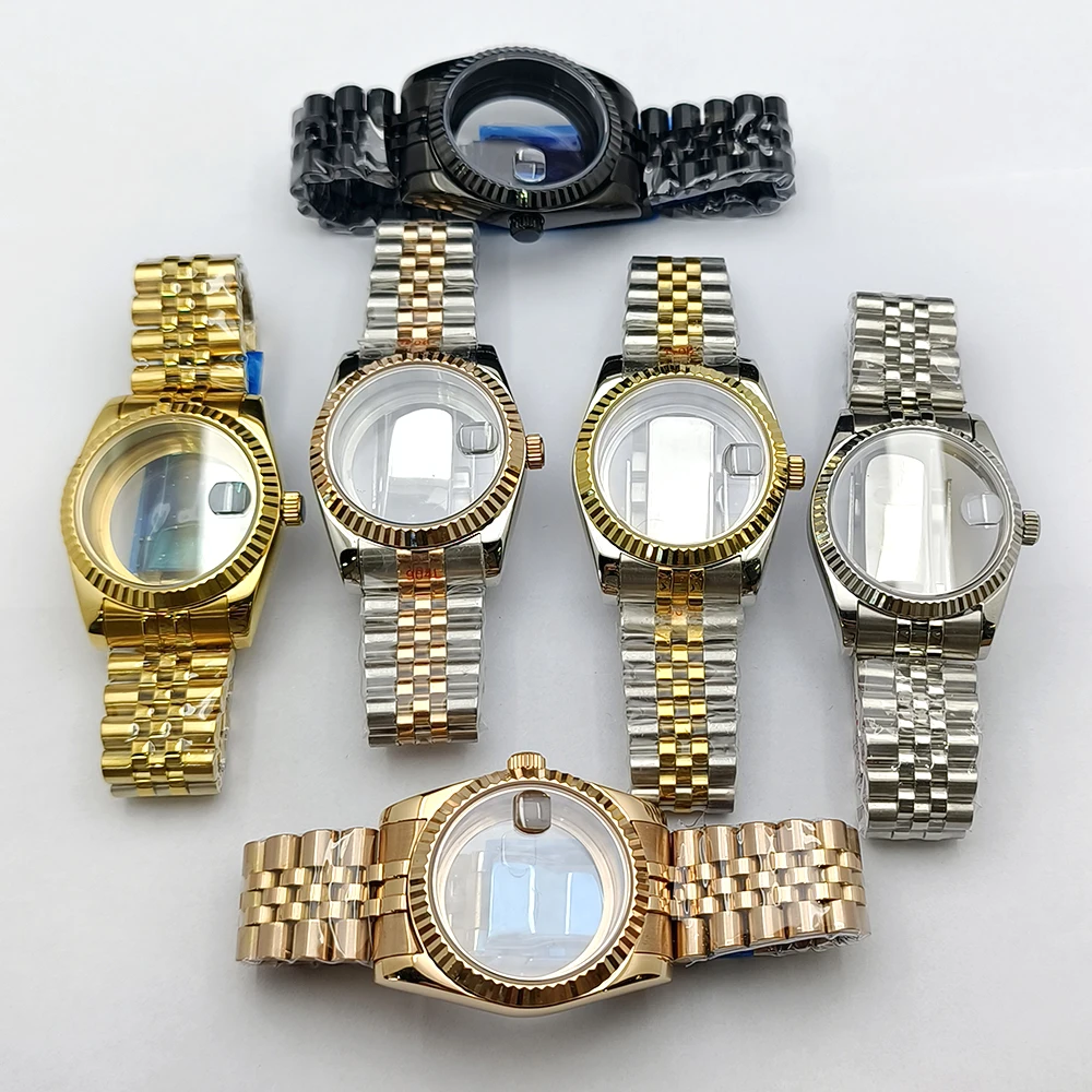 NH35 Case 36mm/39mm sapphire case watch spare parts fit NH35 NH36 NH34 movemen