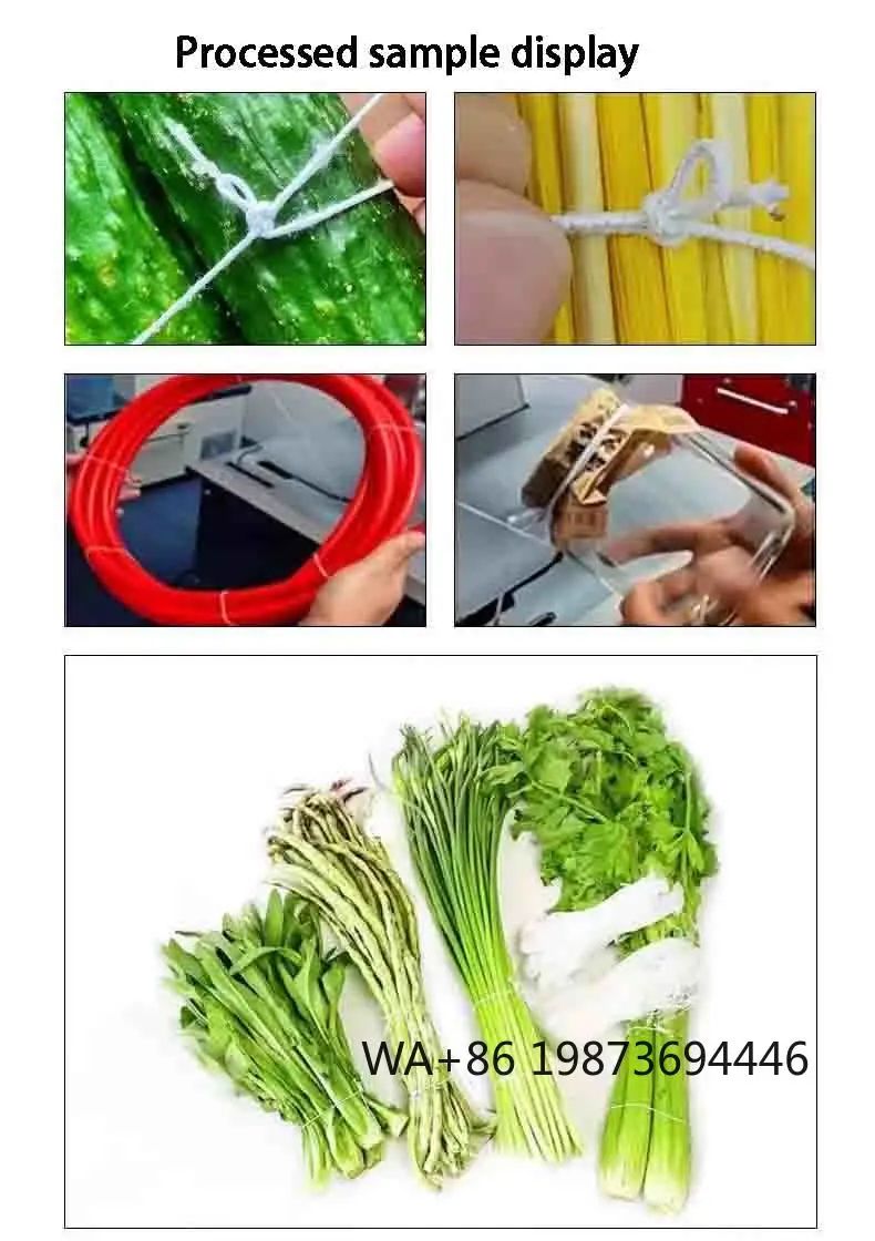 Foot pedal elastic rope strapping machine, fast bundling tool for flower and vegetable packaging