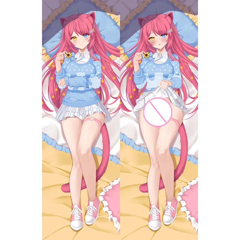 Dakimakura أنيمي وسادة غطاء SunflowerASMR مزدوجة الوجهين طباعة 2Way غطاء الوسادة هدايا عيد الميلاد