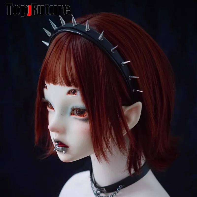 Streetwear y2k girl women gothic lolita cosplay Harajuku Punk steampunk spike hairbands hairband hair hoop