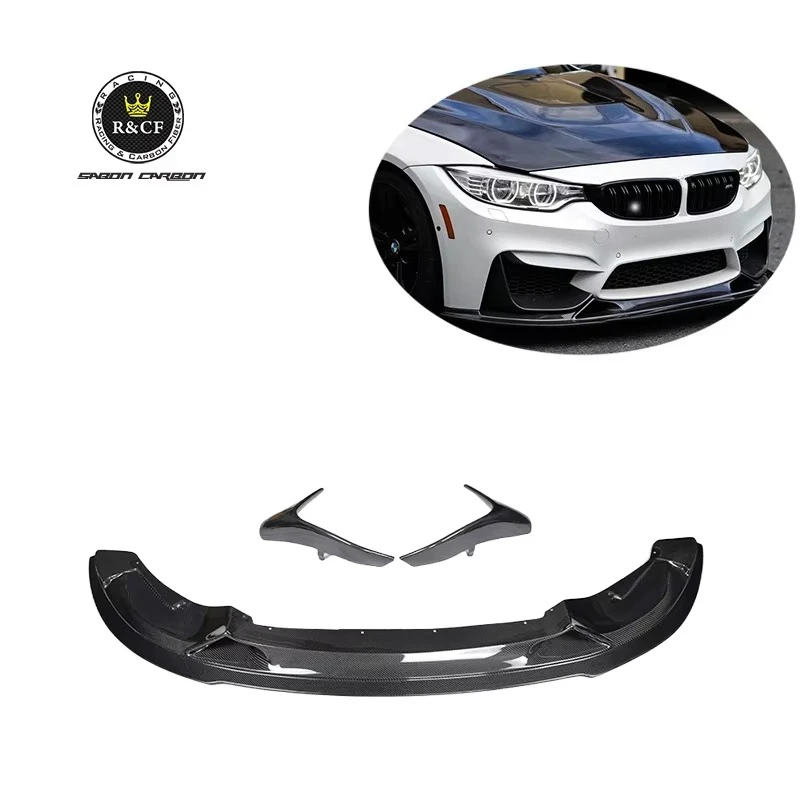 

2014-20 F80 M3 RZA Style Carbon Fiber Front Bumper Splitter Lip Spoiler for BMW F80 F82 M3 M4