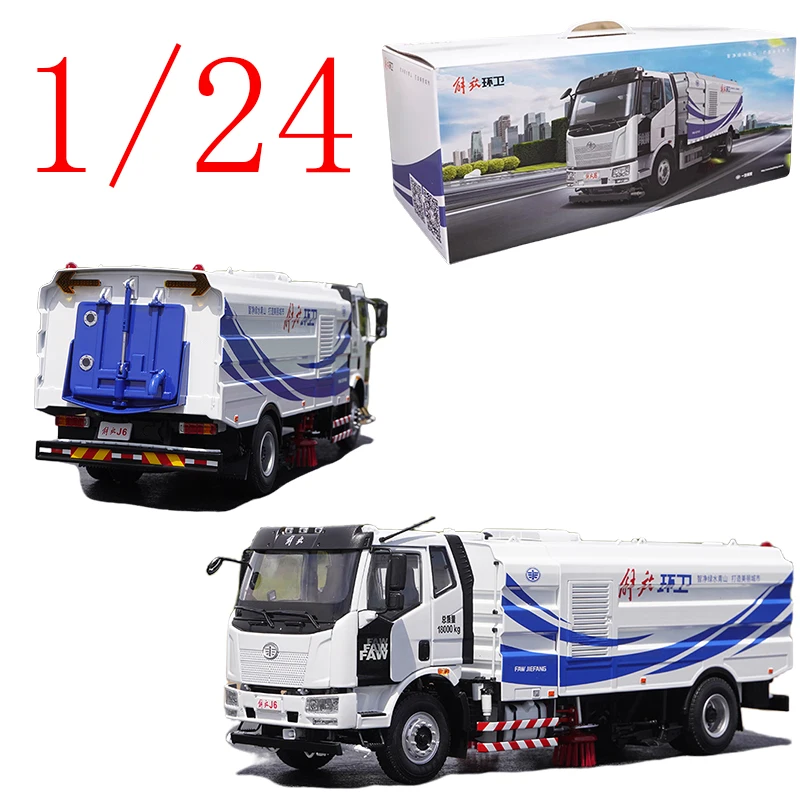 

Diecast 1/24 Scale Faw Jiefang Alloy Model Cars Faw Jiefang J6 Sanitation Sweeper Play Vehicles Toys for Boys Gift Original Box