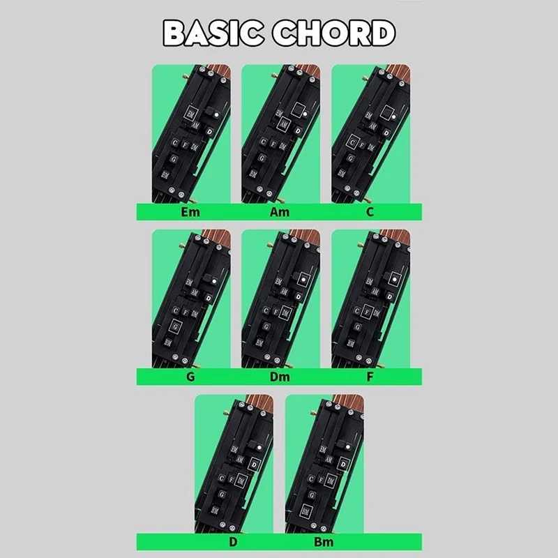 Guitar Chord Presser Guitar Aid Chord Trainer Chord Learning System Guitar Accessories Guitar Trainer Tool For Kids Adults▪ view 4