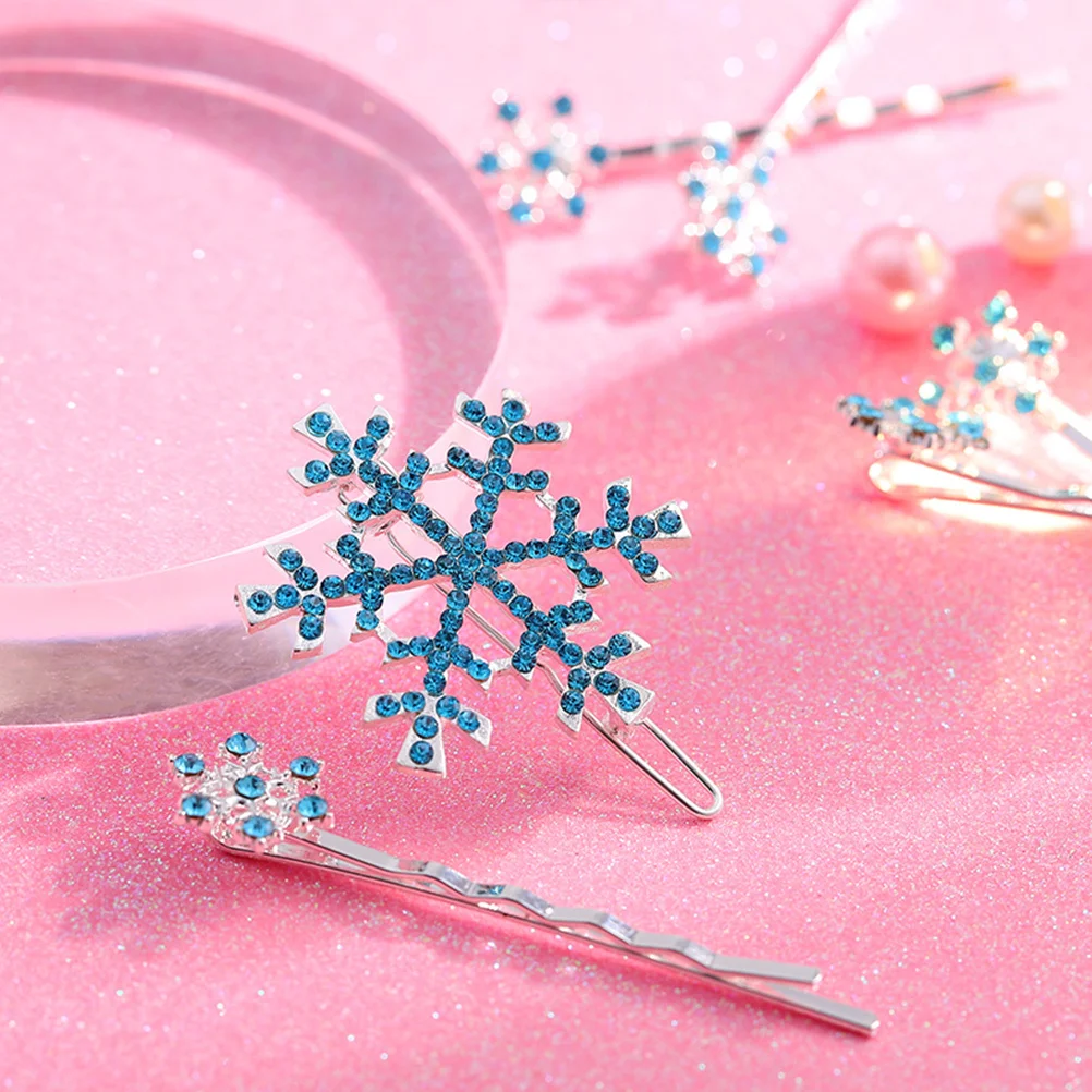 

18Pcs Rhinestone Snowflake Hairpins Alloy Hair Barrettes for Women Girls Premium Hair Clips Firm Hold No Scratch Scalp Friendly
