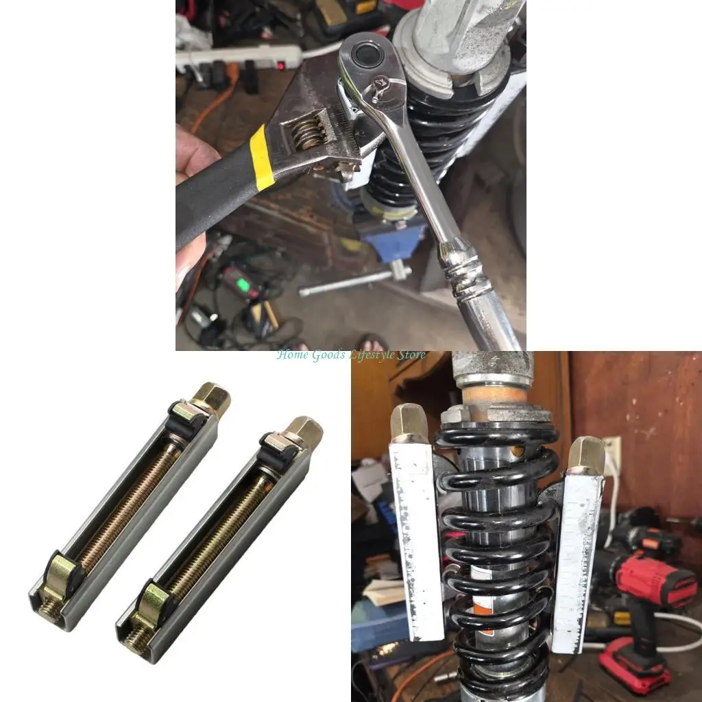 E74E Spring Compressors with 105mm Opening for Motorcycle Suspensions Systems Repair