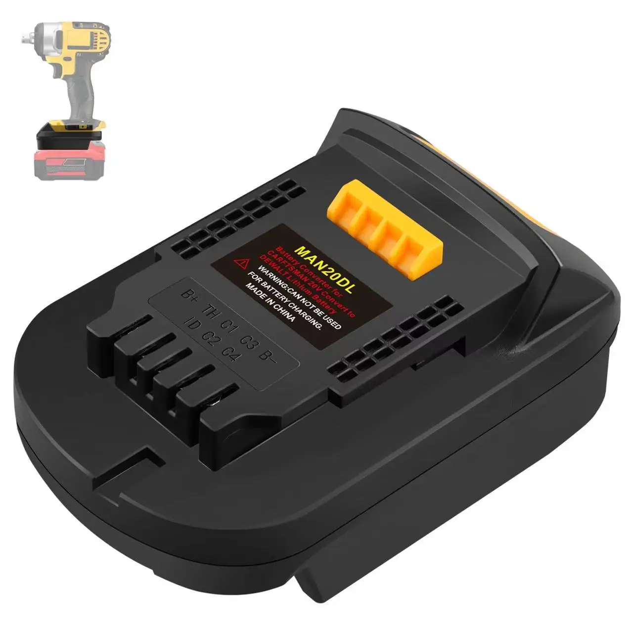 Adapter for Stanley New fatmax v20  20V  SB202 SB204 SB206 battery convert for Dewalt  18V/20V li-ion tool use(Not suit 18V old) - view 4