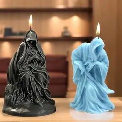 1 piece, Mysterious Warrior Virgin Mary Mold Candle Pendant Gypsum Dropping Silicone Mold