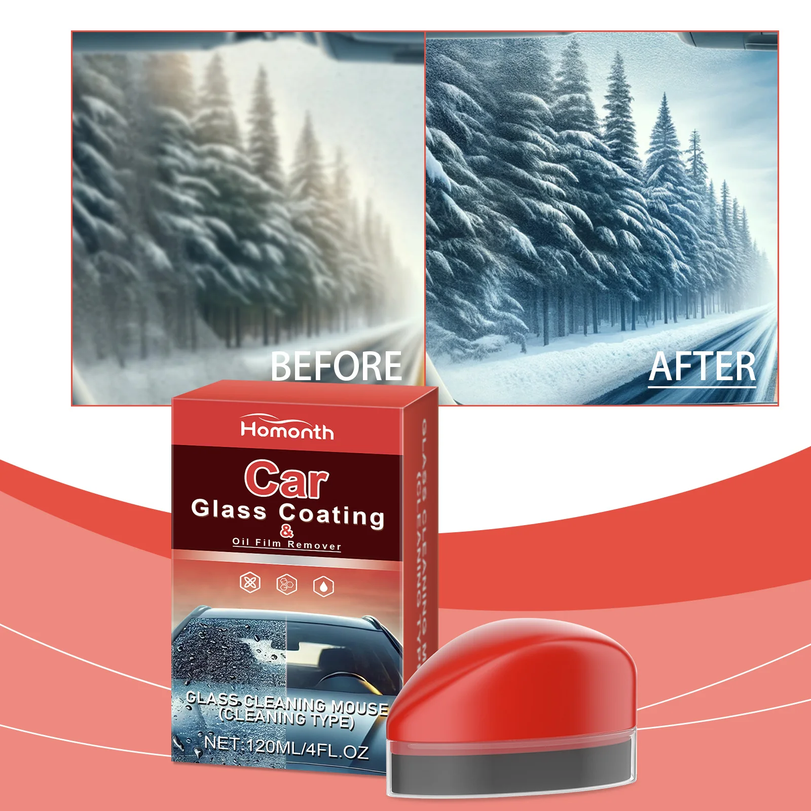 

Очиститель масляной пленки для стекла, очиститель блеска лобового стекла, кристаллизатор покрытия, средство для удаления масляной пленки