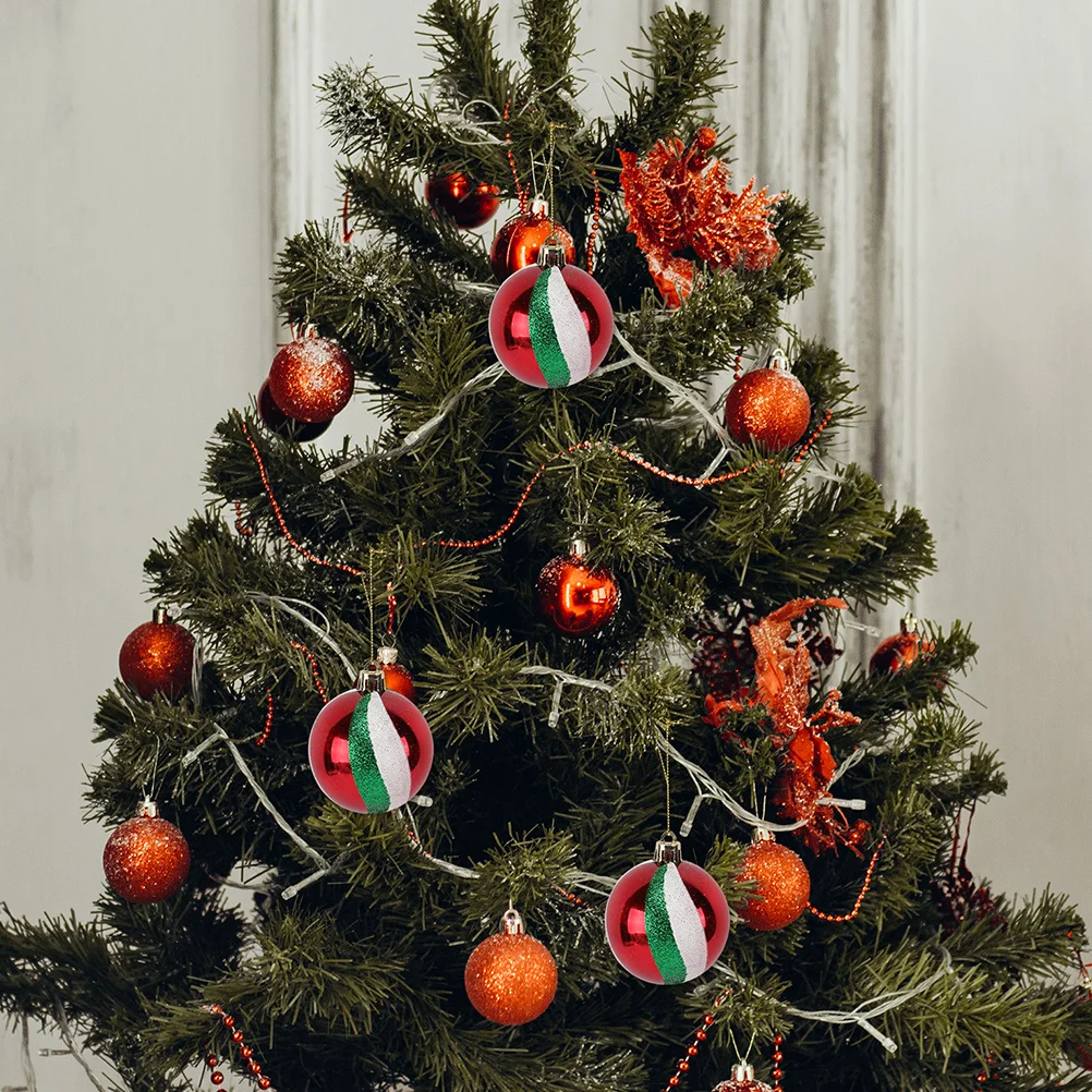 

18Pcs Christmas Ball Hanging Pendants Sturdy Xmas Tree Hanging Balls Classic Xmas Tree Decor Ornaments Christmas Balls Ornaments