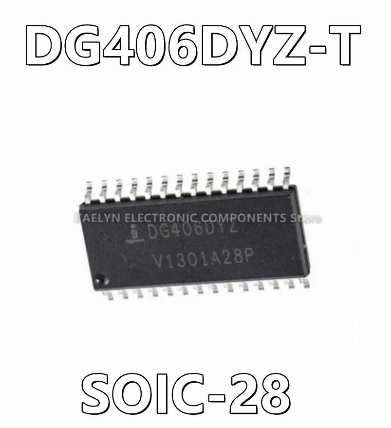 10pcs/lot DG406DYZ-T DG406 1 Circuit IC Switch 16:1 100Ohm 28-SOIC