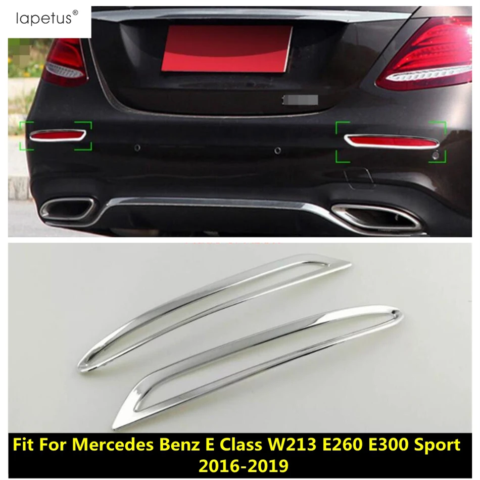 

Chrome Car Rear Fog Lamp Light Frame Decorative Sequins Cover Trim For Benz E Class W213 E260 E300 Sport 2016 - 2019 Accessories