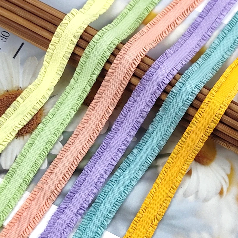 5/10/20/45 Yards Bunte Gummibänder 13 mm Stretchband zum Nähen von Unterwäsche, BH-Träger, Gummiband, dekorative Spitzenbesätze – Detail 11