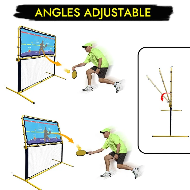 2-in-1 Pickleball Net & Runder Net Adjus Height Pickleball Dink Practice Training Aid