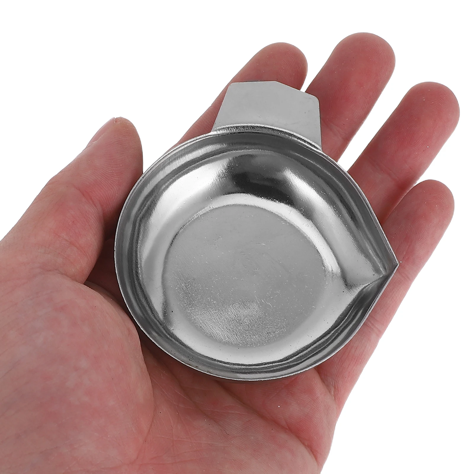 

2pcs Stainless Steel Diamond Scale Pan Kitchen Weighing Tray For Electronic Carat Scale Food Measurement Tool