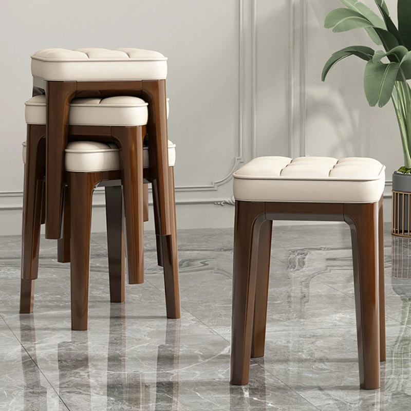 

Kitchen Stools Units Nordic Stool Chair Portable Folding Living Room Chairs Buffet Vintage Furniture Meuble Salon Wood Dining