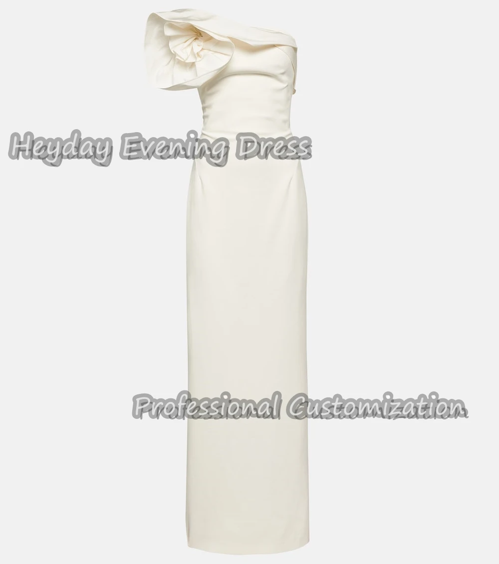 Heyday Strapless Saudi Arabia Sleeveless Straight Prom Gown Crepe Floor Length Sexy Elegant Evening Party Dress For Women 2024