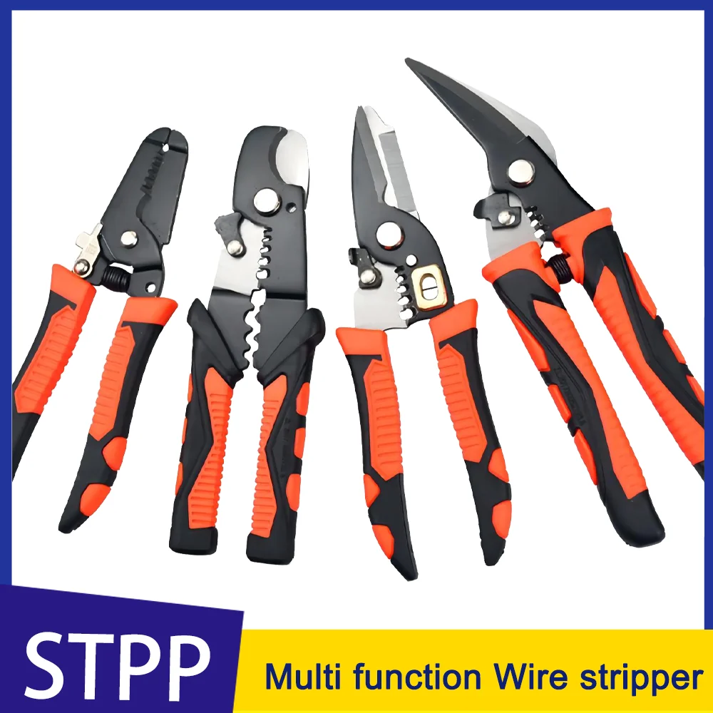 

6~7 Inch Wire Stripping Pliers Electrical Wire Stripping Pliers Wire Drawing Pliers Multifunctional Wire Pressing Pliers