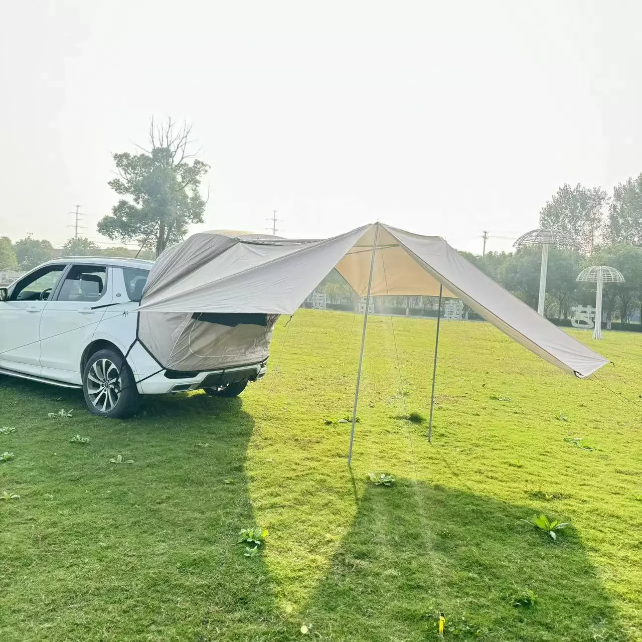 Outdoor Tailgate Tent For Single-layer Tent Camping And Travel, Rainproof And Sunproof, For SUV Cars, Camping Tent In The Trunk