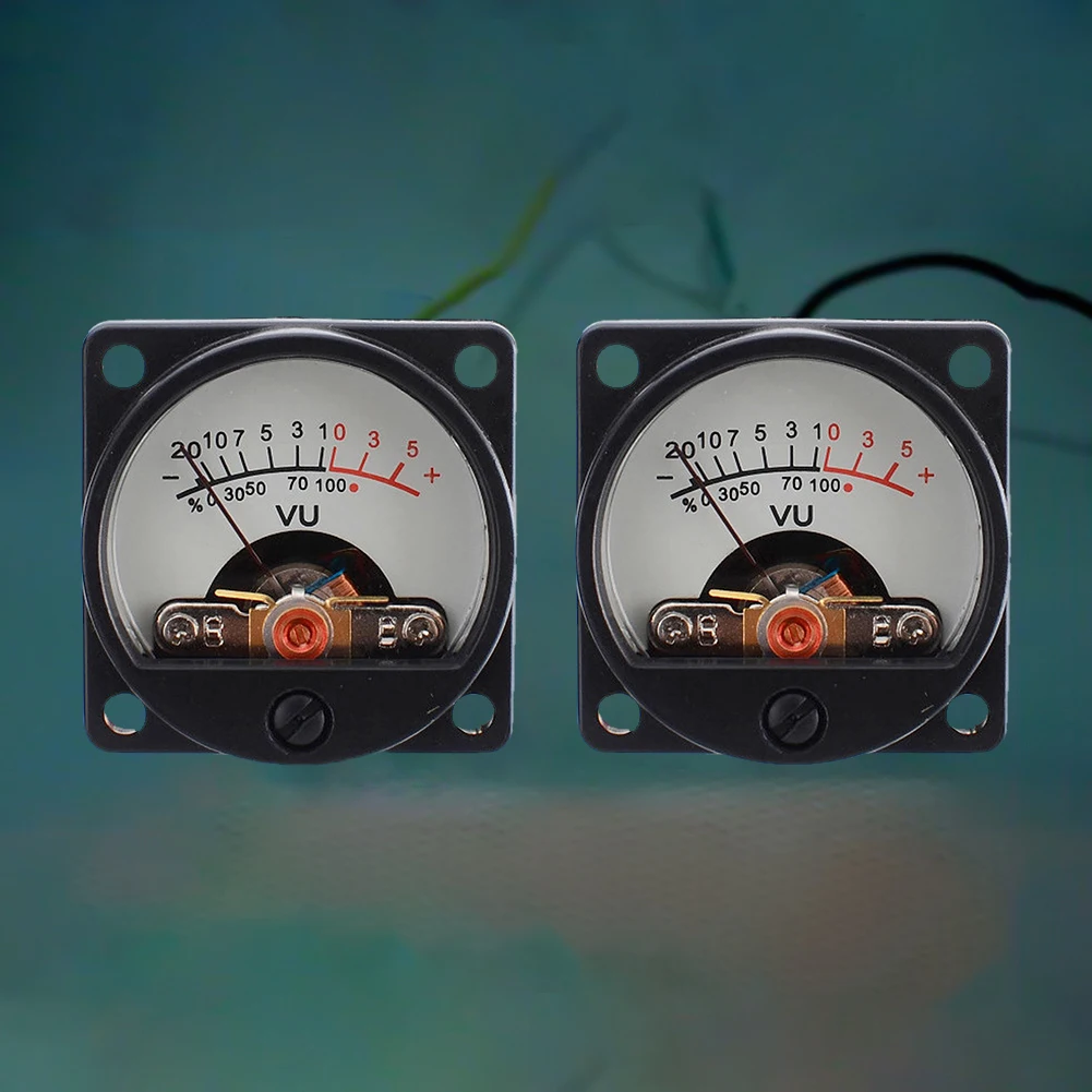 6V-12V Panel VU Meter VU Panel Meter Warm Back Light Recording 500UA VU Panel Meter VU Meter Audio Level Amp Meter