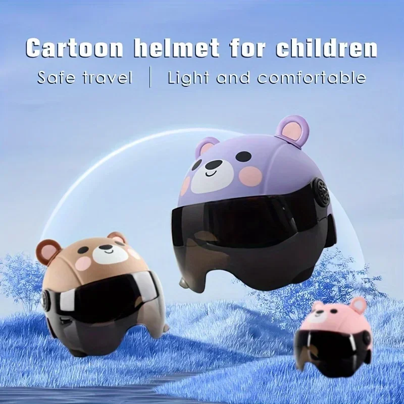 Kids Riding Helmet Adjustable Cute Look Ultra Light Cushioned ABS Safety Helmet