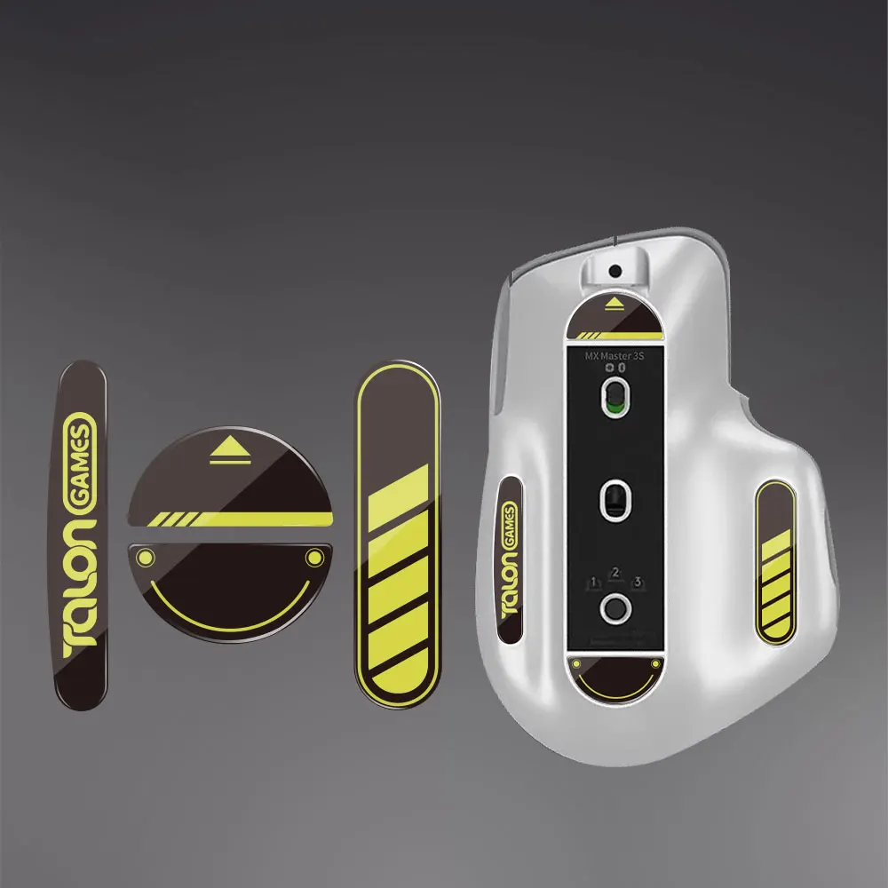 

TALONGAMES Glass Mouse Feet Compatible With Logitech MX Master 3 Mouse Customized Round Curved Edge Glass Skates