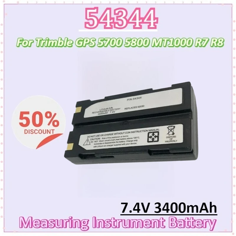 

New 54344 5~10PCS（3.4A）7.4V 3400mAh for Trimble GPS Battery R7 R8 5700 5800 MT1000 Surveying Instruments Rechargeable Batteries