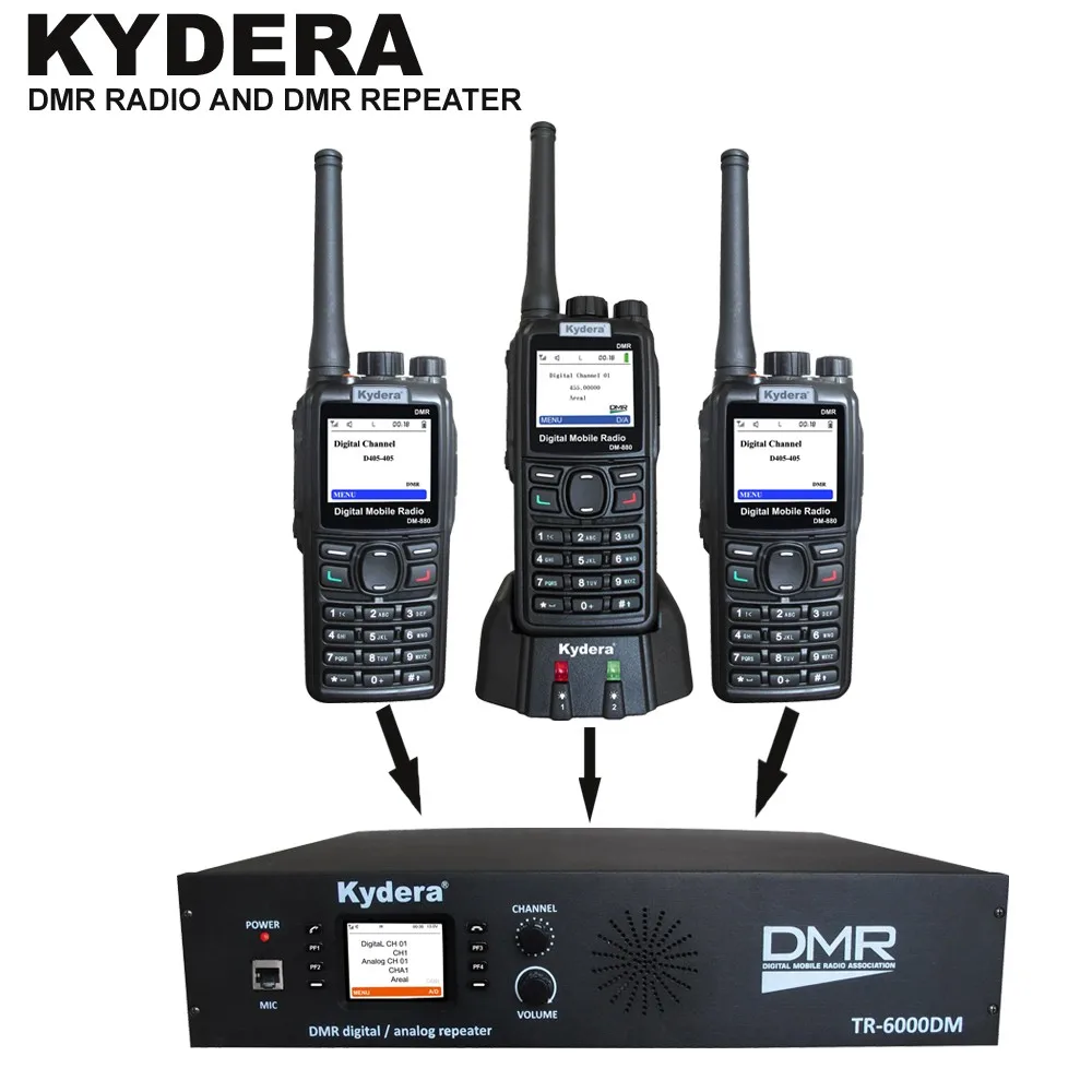 Handy DMR Two Way Radio DM-880 Digital Gsm Walkie Talkie