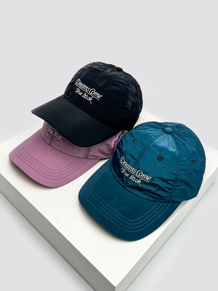 

Spring and summer embroidery letter quick-drying baseball cap for men and women simple sunshade casual shopping cap