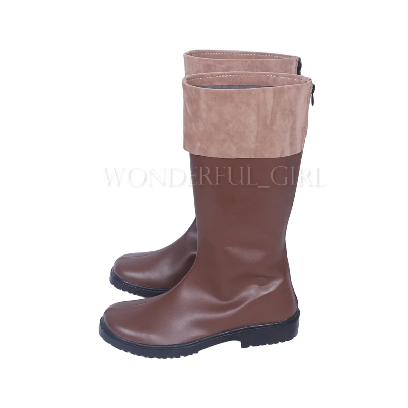 KonoSuba-Chaussures de Cosplay de la Bénédiction de Dieu sur ce Monde Merveilleux, Bottes de Cosplay Anime, Fermeture Éclair, ixd'Halloween, Kazuma Satou