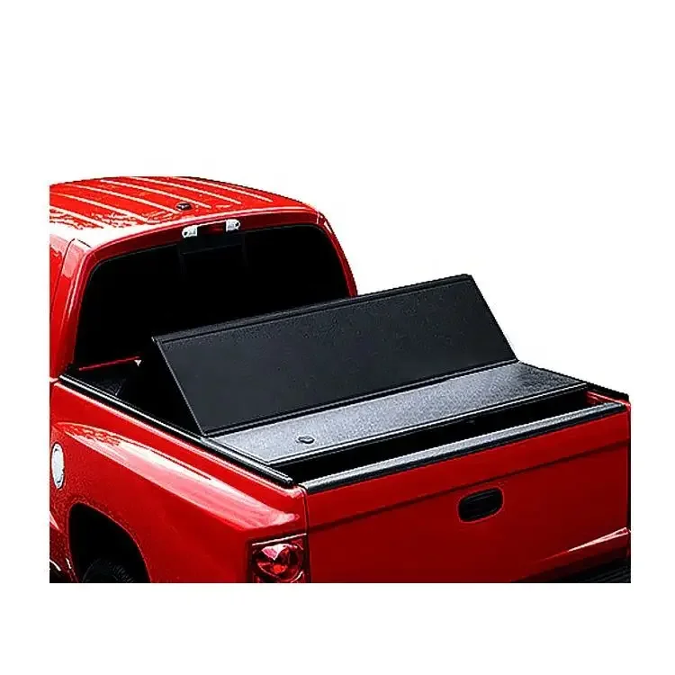 Wholesale body top cover three fold hard pickup truck rear cover flat top high-speed rail trunk cover