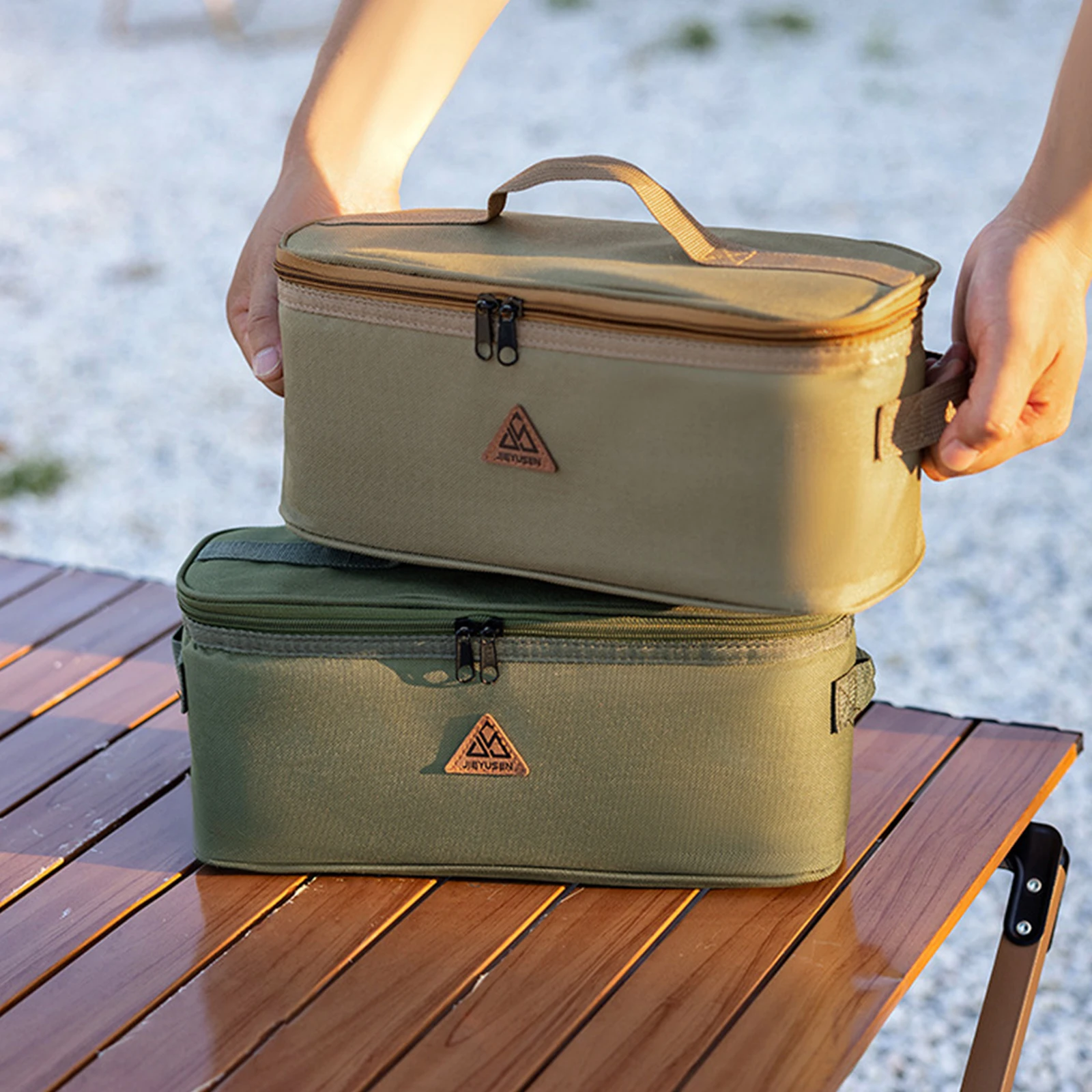 Camping Cookware Organizer Scratch-Resistant Camping Cookware Storage Pouch Waterproof for Outdoor Hiking Barbecue Picnic