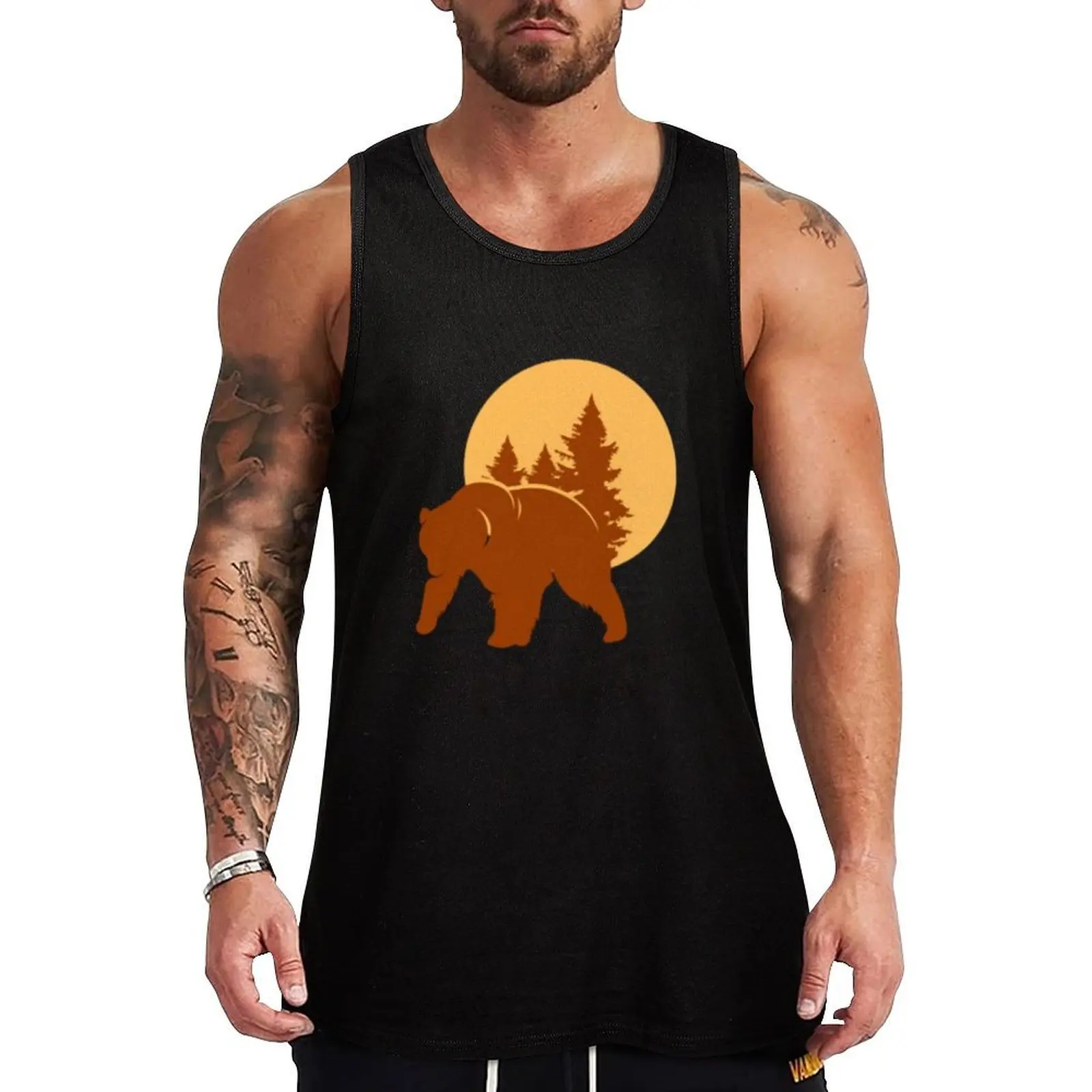 

Original Berf The Bear, Tank Top man vest Male vest clothes for men