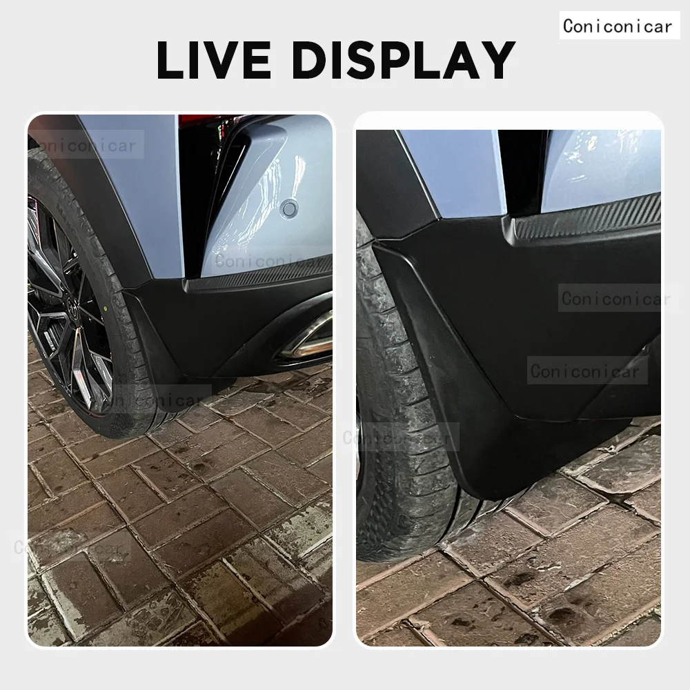 For CHANGAN UNI-T 2024 UNIT 4Pcs Mud Flaps Splash Guard Mudguards MudFlaps Front Rear Fender Auto Styling Car Accessories