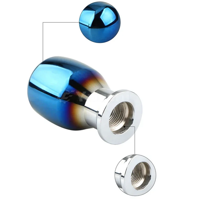 Aluminum alloy shift knob burned blue manual automatic shift lever universal suitable for automotive modification parts