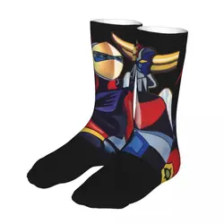 Men Sport UFO Robot Grendizer Goldrake Socks Cotton Funny Woman Sock