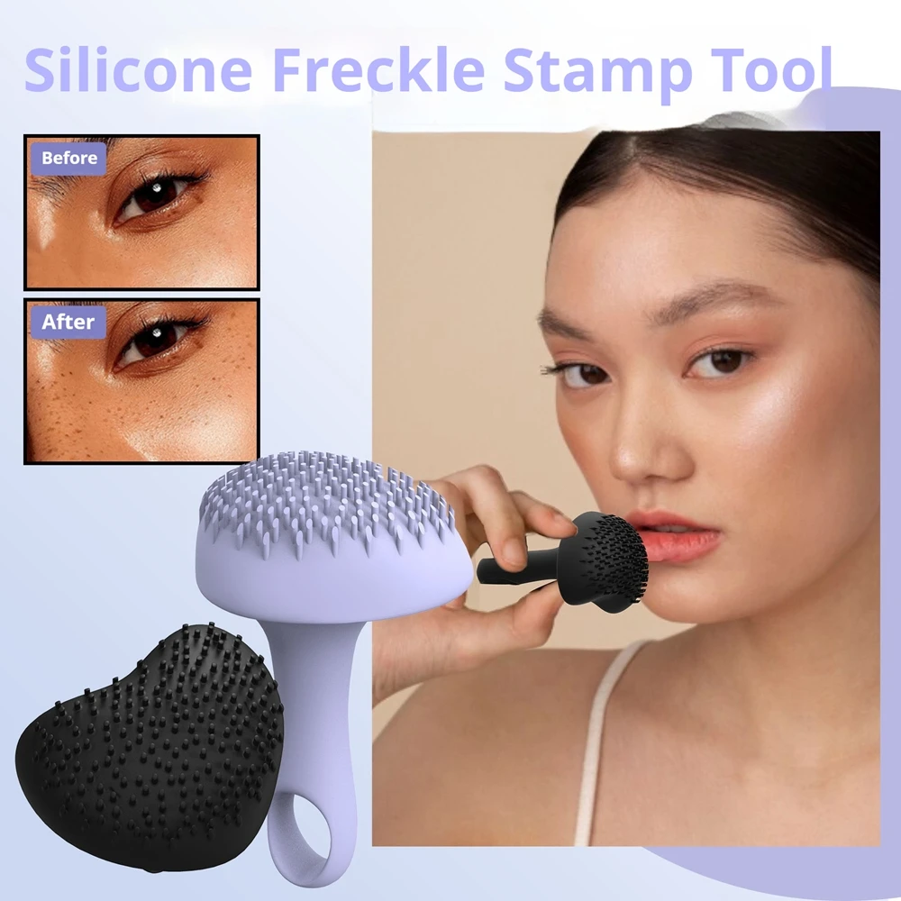 Silikon Sommersprossenstift Gesicht Körper Sommersprossen Stempel Lebensechte Sommersprossen Natürliche Simulation Fake Dot Spot Kamm Kosmetik Werkzeug