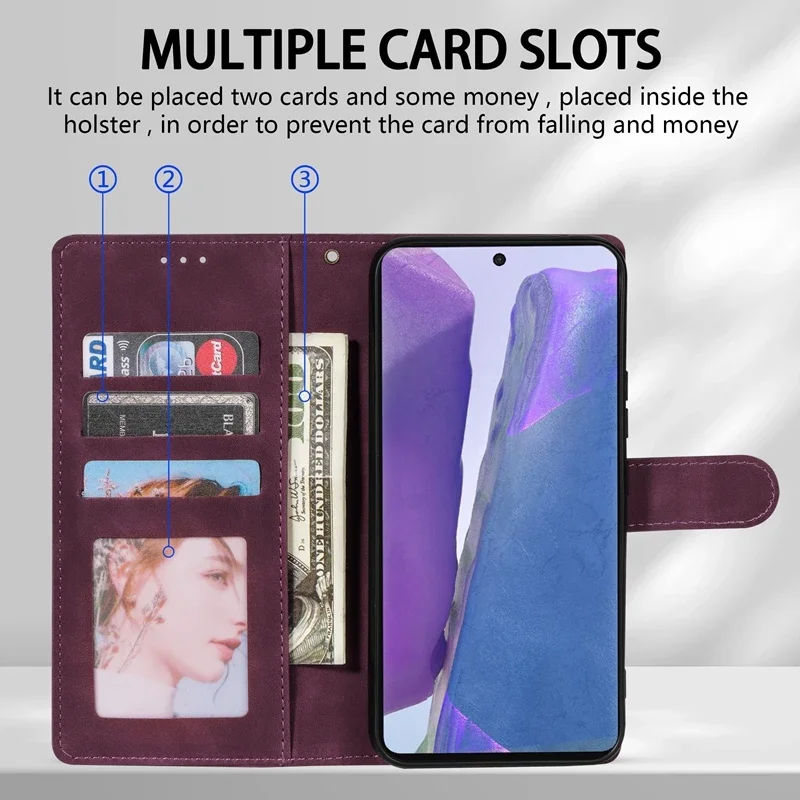 Wallet Card Slot Magnetic Flip Leather Case For Samsung Galaxy A03 A05s A06 A12 A13 A14 A15 A16 A26 A35 A36 A53 A54 A55 A56 A71