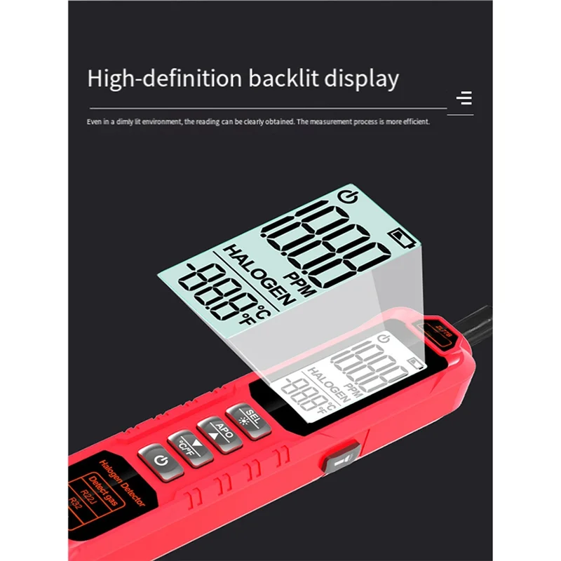 【Buy Now】Refrigerant Leak Detector 0-1000PPM Air Conditioning HVAC Refrigerant Leak Detector CFC HFC HCFC HC HFO Tester