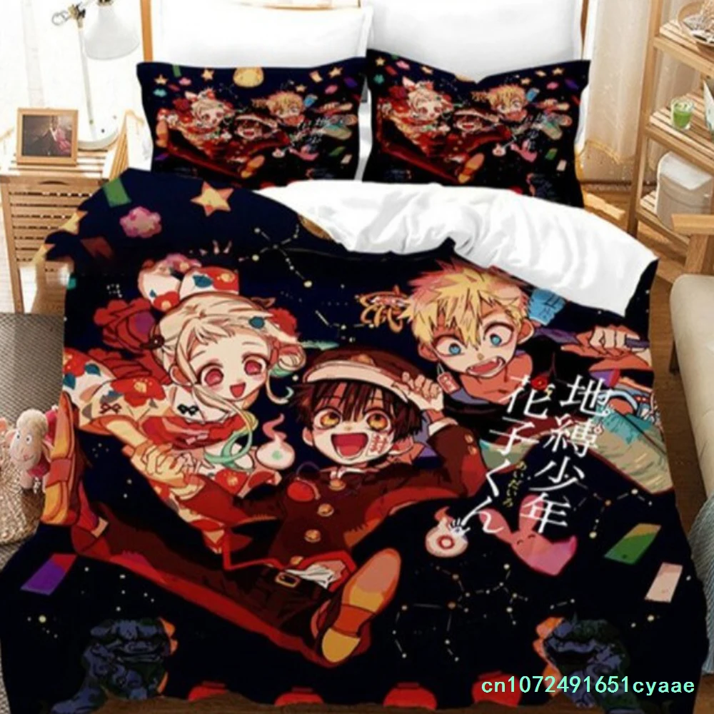 Toilet-bound Hanako-kun Bedding Set Japanese Anime Duvet Cover Set Single Queen Full King Twin Size Boys Teens Duvet Cover