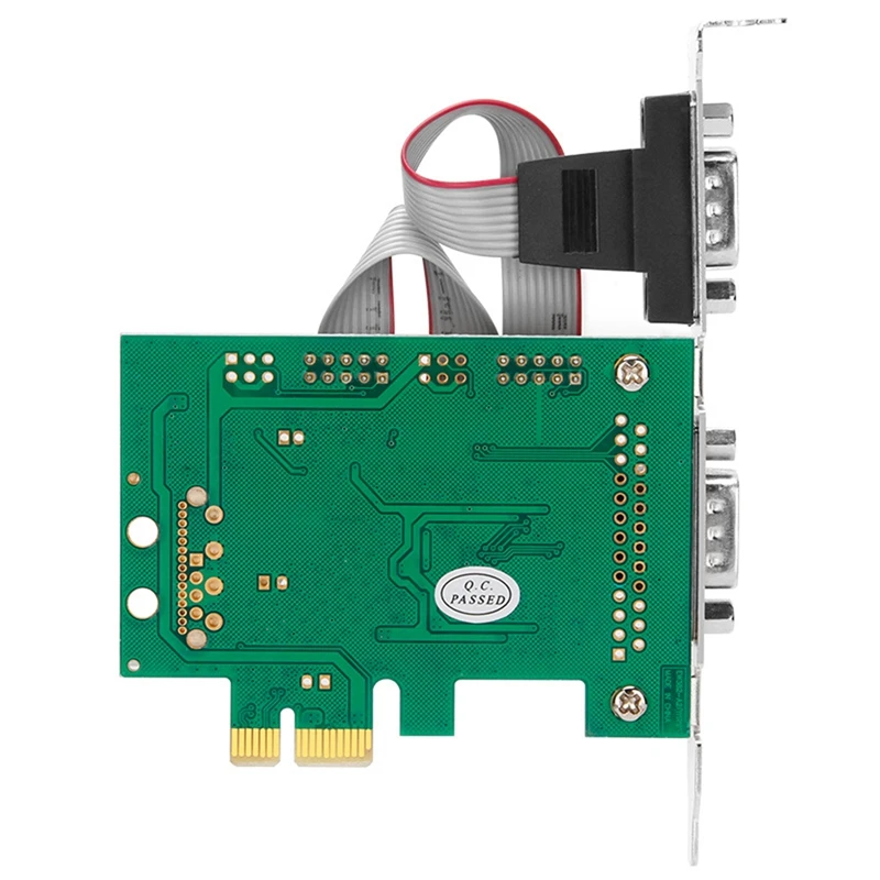 PCI-E To Dual Serial Combo Card RS232 PCI Express Pcie Adapter Card 2.5Gb/S Channel 1000Kbps Wch CH382L Chip