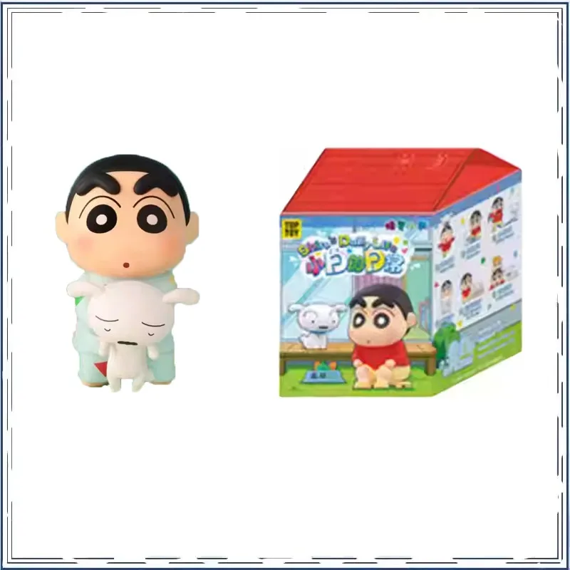 

Crayon Shin-chan Blind Box Doll Fashion Anime Peripherals Kawaii Ornament Cute Trendy Play Action Figures Model Kids Toy