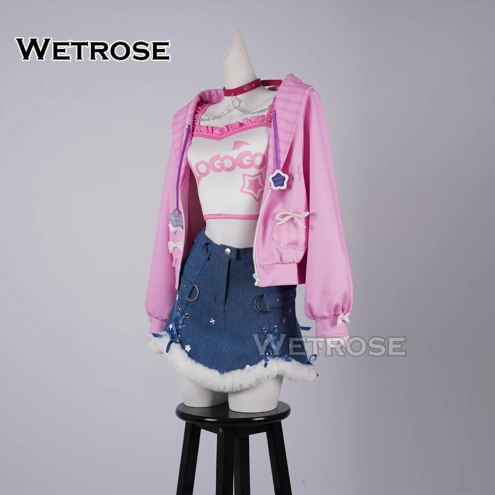 [Wetrose] В наличии Moco Mococo Abyssgard Косплей Костюм Повседневное Платье Hololive Holo Vtuber EN Новый Наряд Повседневная Одежда Пальто Плащ