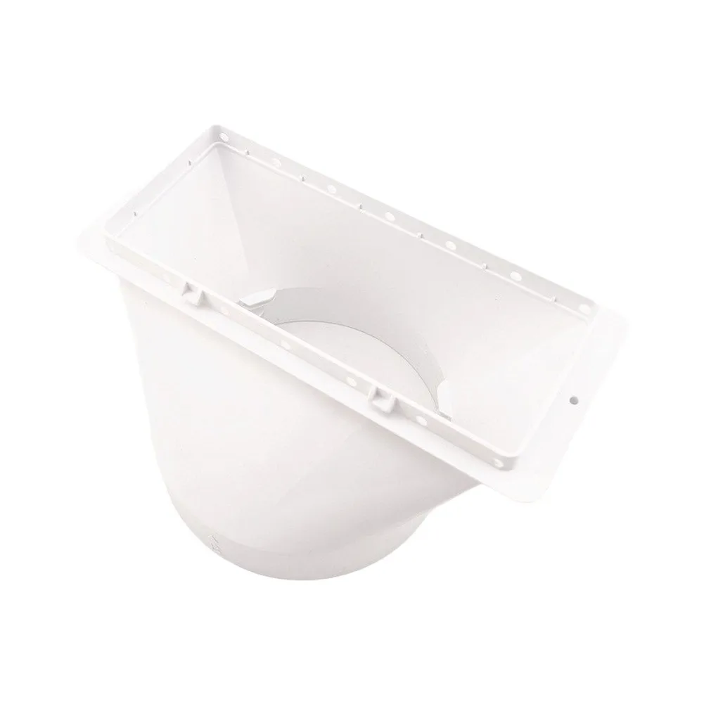 Round To Square Adapter Portable AC Adapter Robust ABS Construction Clockwise Rotation Support For 130mm AC Pipes