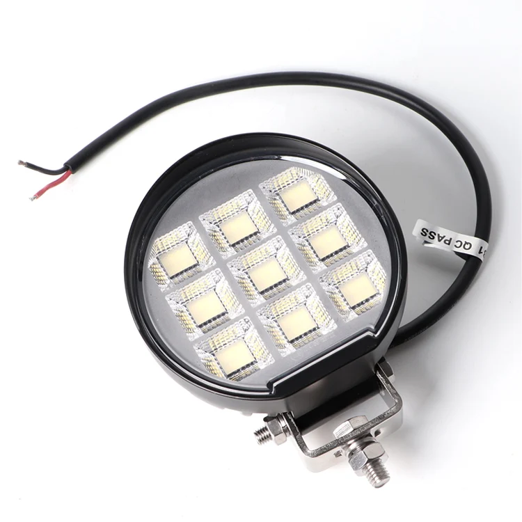 

Excavator Tractor 5 Inch Led Work Light Round 144W Flood/Spot Beam Led Working Lamp 9~32VDC 11000Lumens Waterproof Worklights