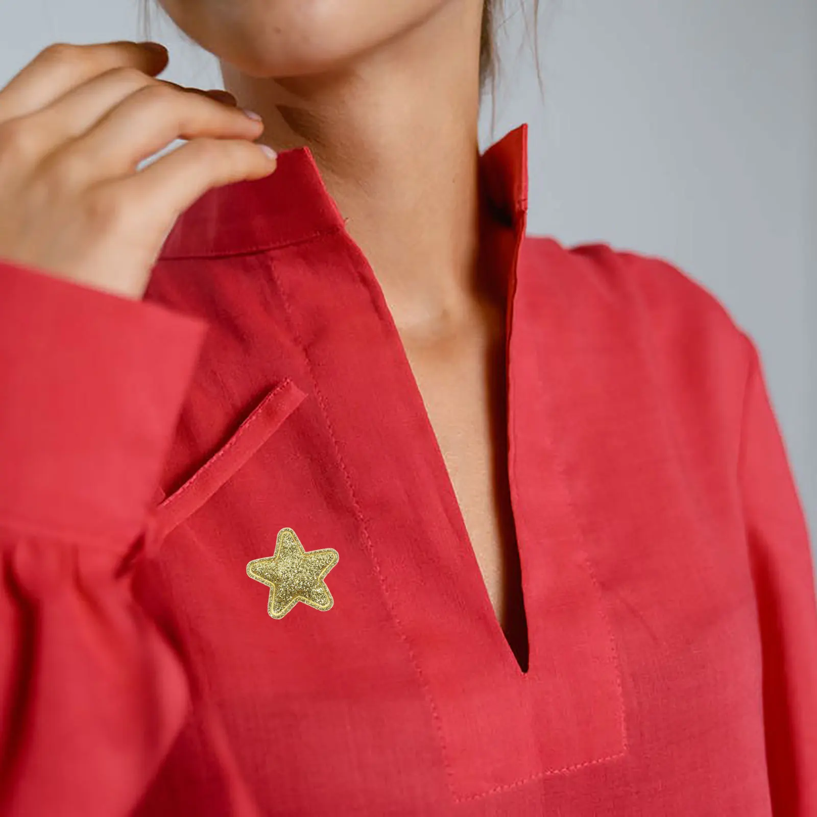 

100pcs Star Cloth Applique Decorative Patches Diy Repair Stickers For Jeans Shirts Bags Hats Crafts Garment Accessories