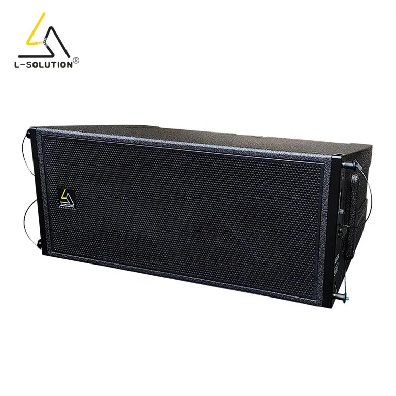 L-SOLUTION HDL208-A Dual 8-Inch Neodymium Pro Sound Active Two-way Line Array Speakers 500W/2000W Professional Audio System