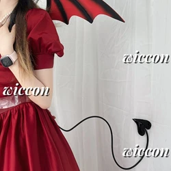 4 Styles Halloween Love Heart Tail Little De-mon Witch Cosplay Dress Up Party Comic-Con Costume Cosplay Props Adjustable Belt
